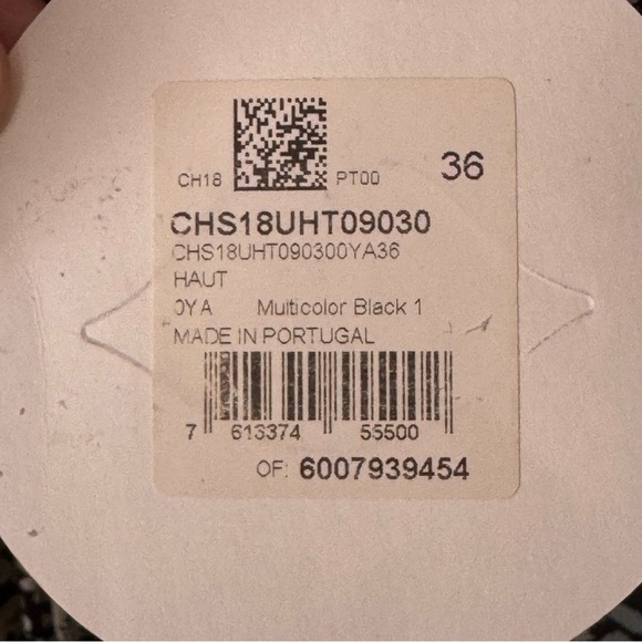 NWT SEE BY CHLOE Floral Print Crepe Ruffled Drawstring Blouse Multicolor Black - Picture 10 of 16